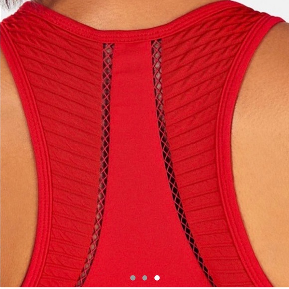 Red Fabletics Sports Bra - Picture 2 of 3